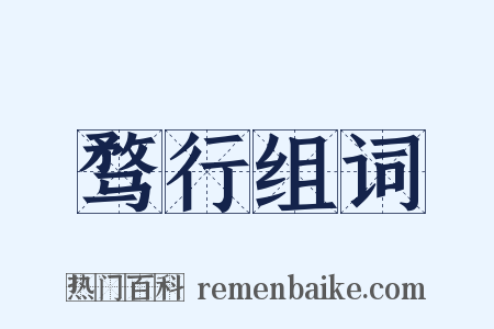 骛行组词是什么意思的图片